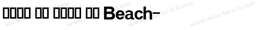 当前位置 首页 英文字体 正文 Beach字体转换